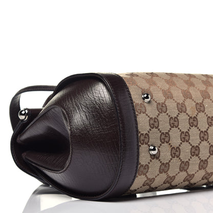 Gucci Monogram Bamboo Bullet Bag Dark Brown 8 of 9