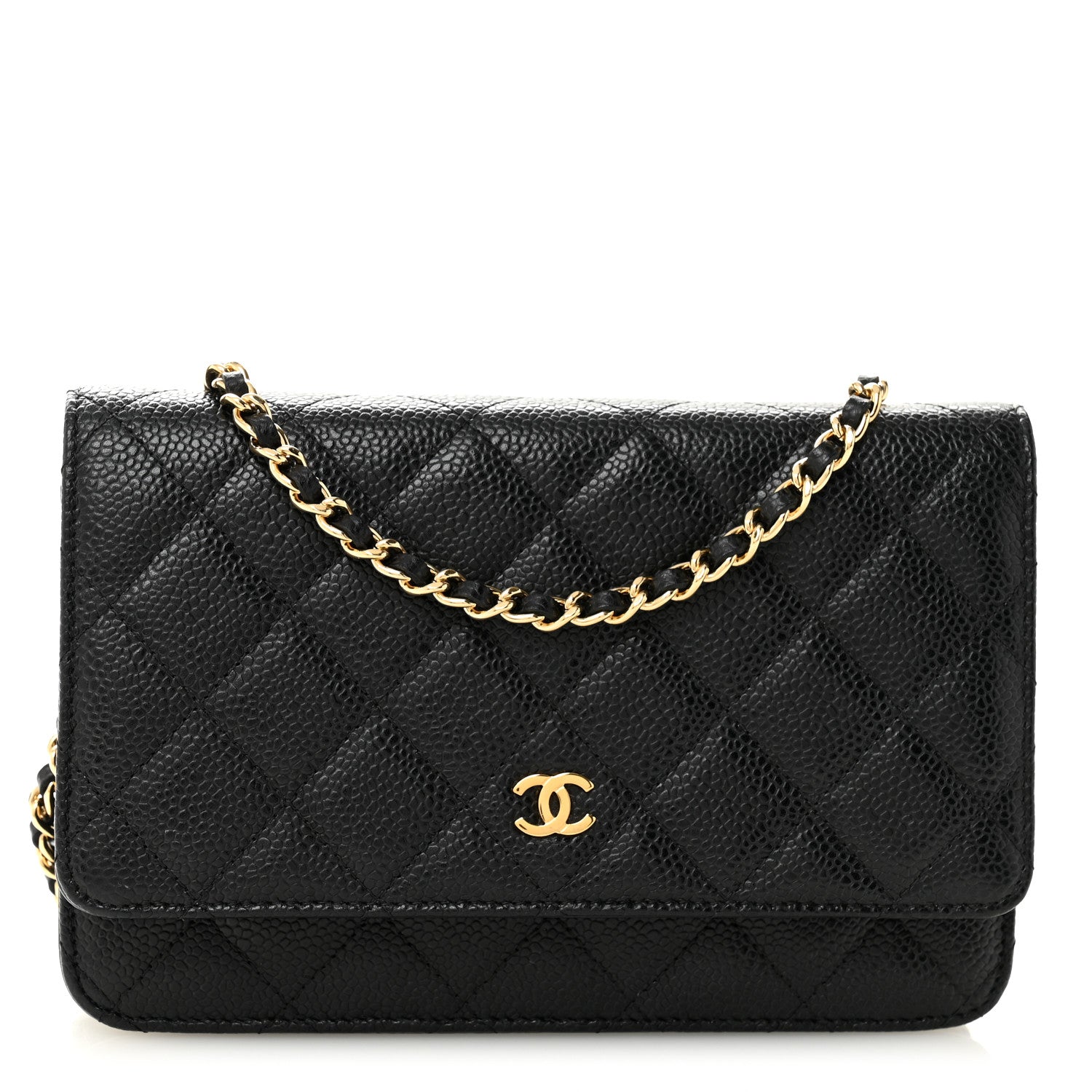 Chanel Caviar Quilted Wallet On Chain WOC Black 1 of 11