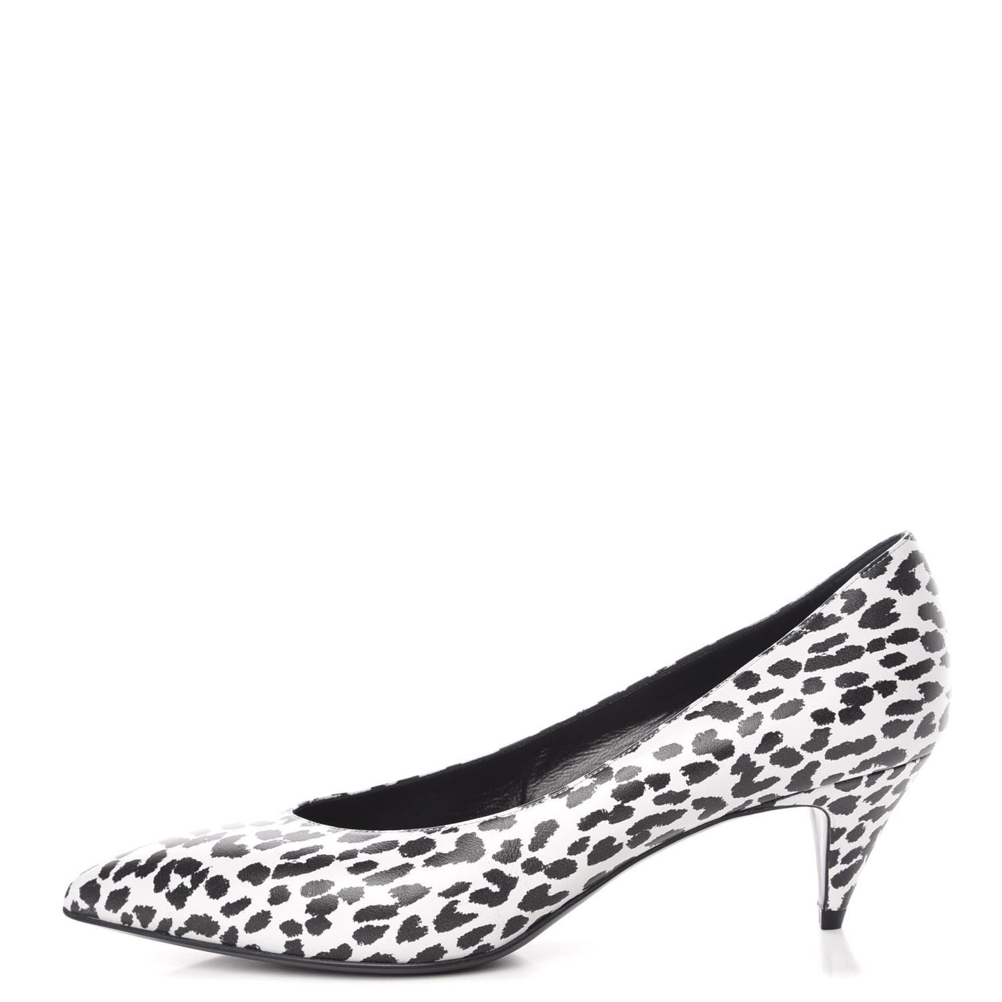 Soft Calfskin Baby Cat Paris 50 Pumps 38.5 Bianco White Black