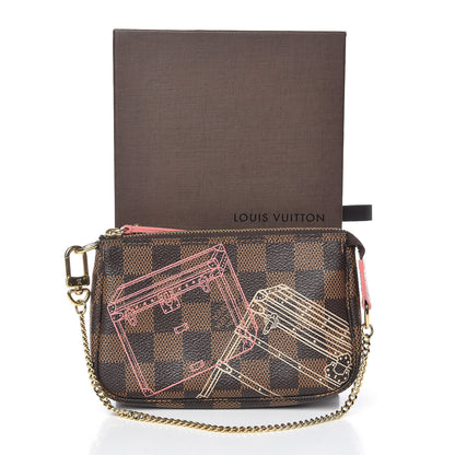 Louis Vuitton Damier Ebene 2014 Christmas Animation Mini Pochette Accessories 10 of 10