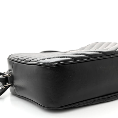 Saint Laurent Calfskin Matelasse Monogram Lou Camera Bag Black 8 of 11