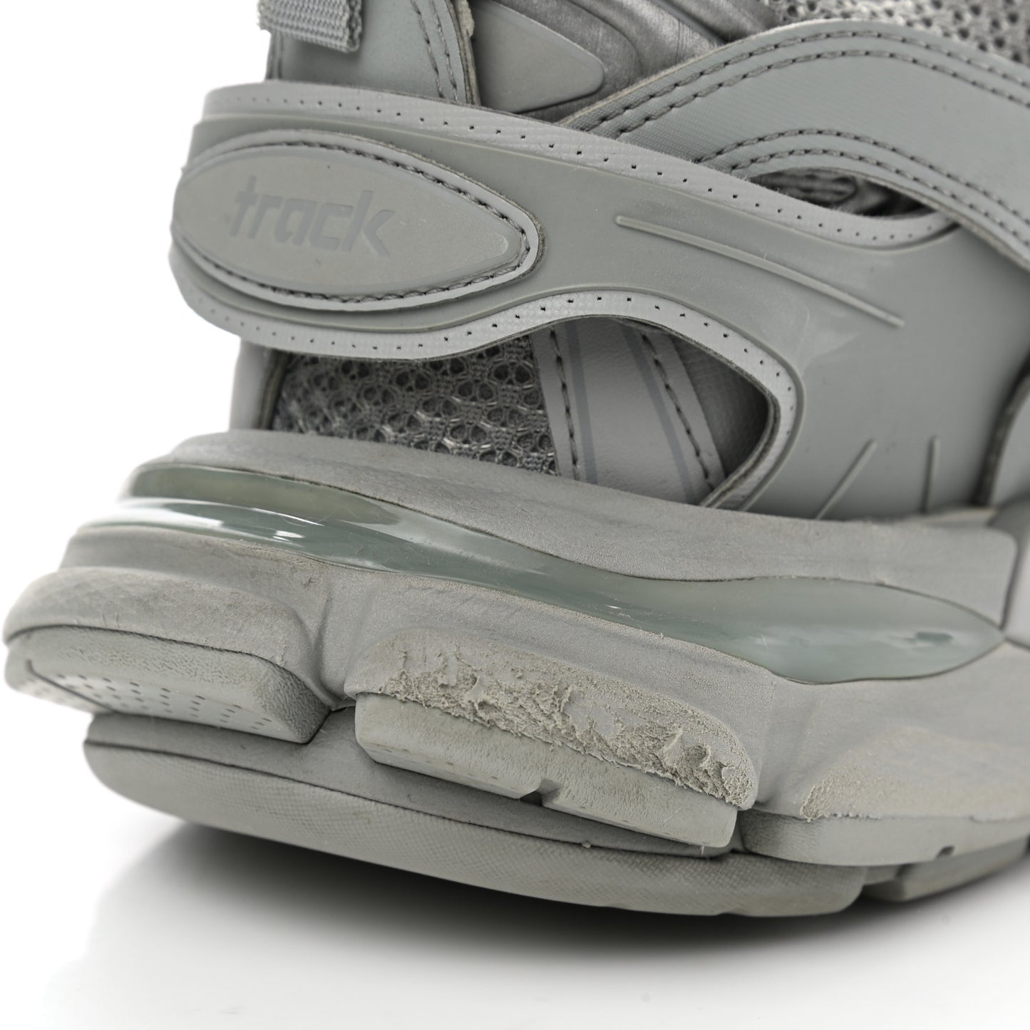 Mesh Rubber Womens Track Sneakers 41 Balenciaga Grey