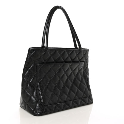 Chanel Caviar Quilted Medallion Tote Black 4 of 11