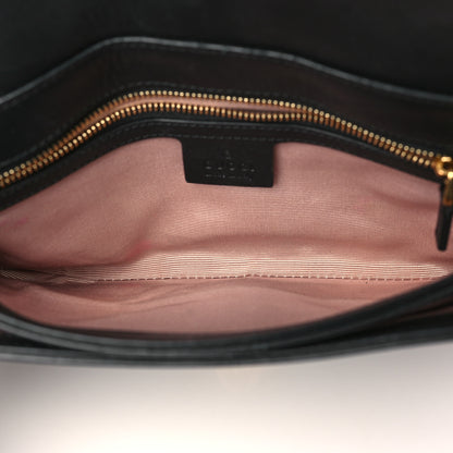 Gucci Vitello Palmellato Lux Small Arli Flap Shoulder Bag Black 5 of 13