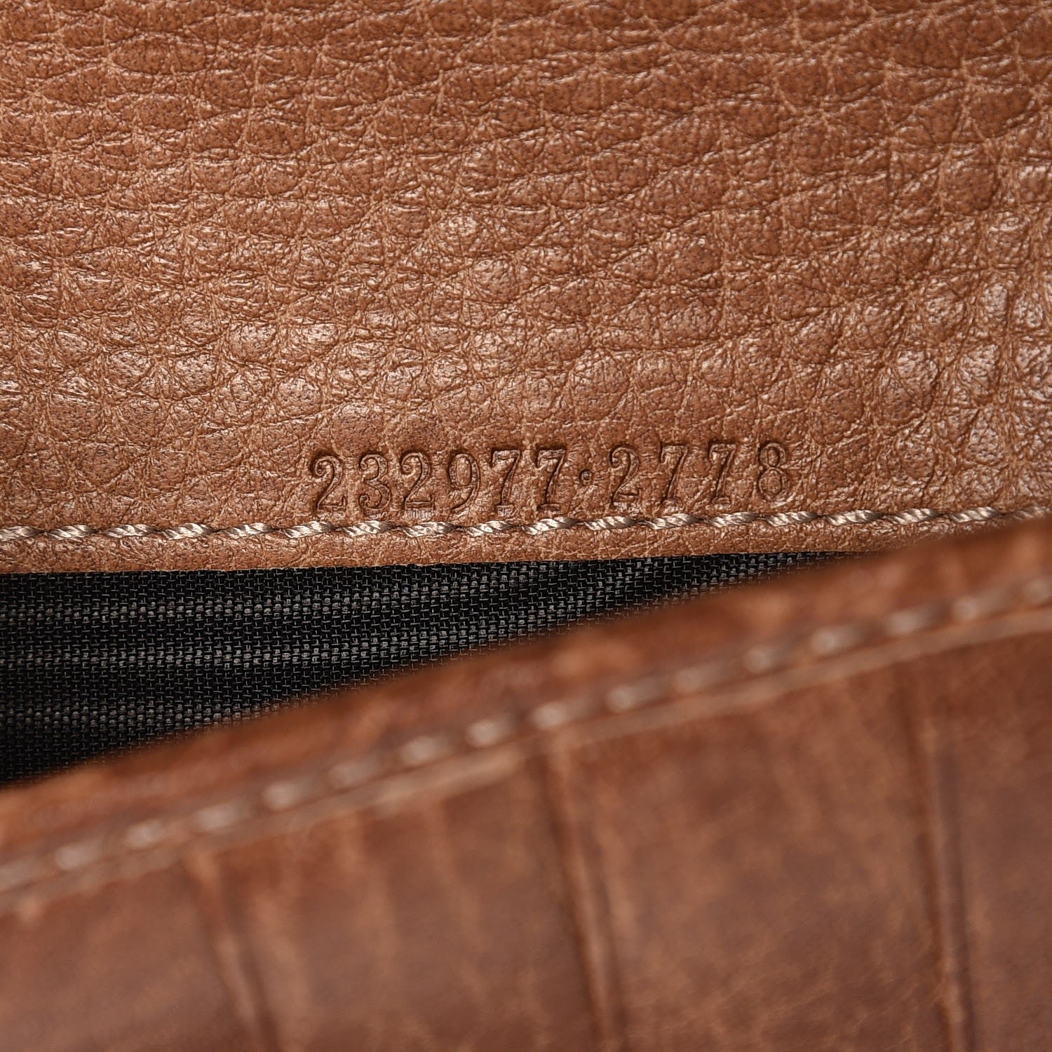 Gucci Guccissima Bamboo Tassel Zip Around Wallet Natural Brown 8 of 8