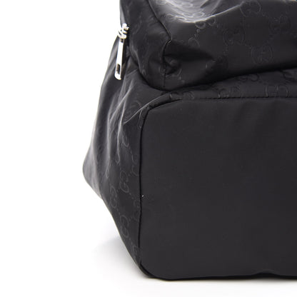 Gucci Nylon Monogram Small Single Buckle Backpack Black 8 of 10