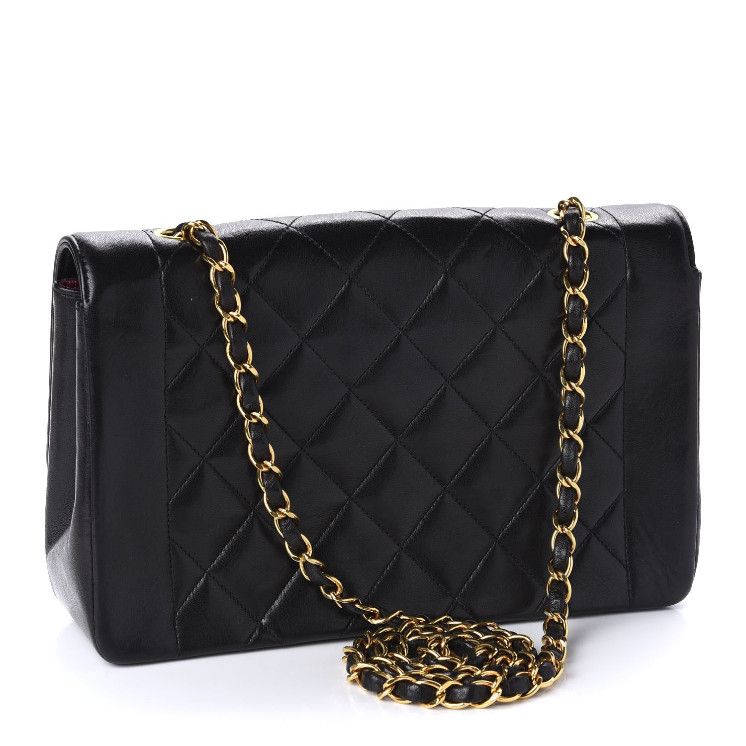 Chanel Lambskin Quilted Medium Single Flap Black 3 of 11