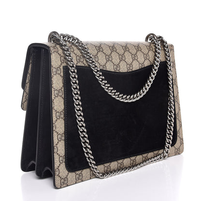 Gucci GG Supreme Monogram Medium Dionysus Shoulder Bag Black 4 of 8