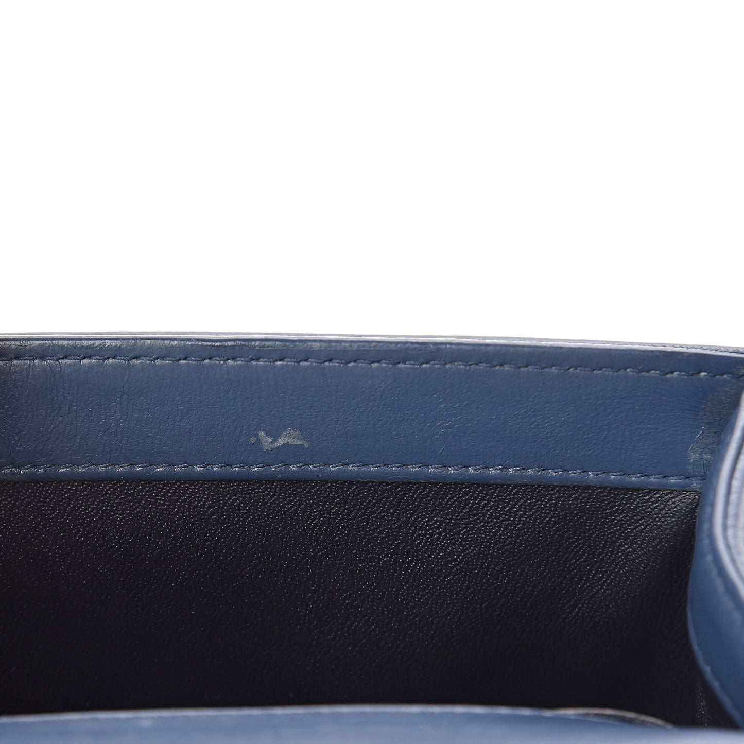 Shearling Sheepskin Small Boy Flap Blue