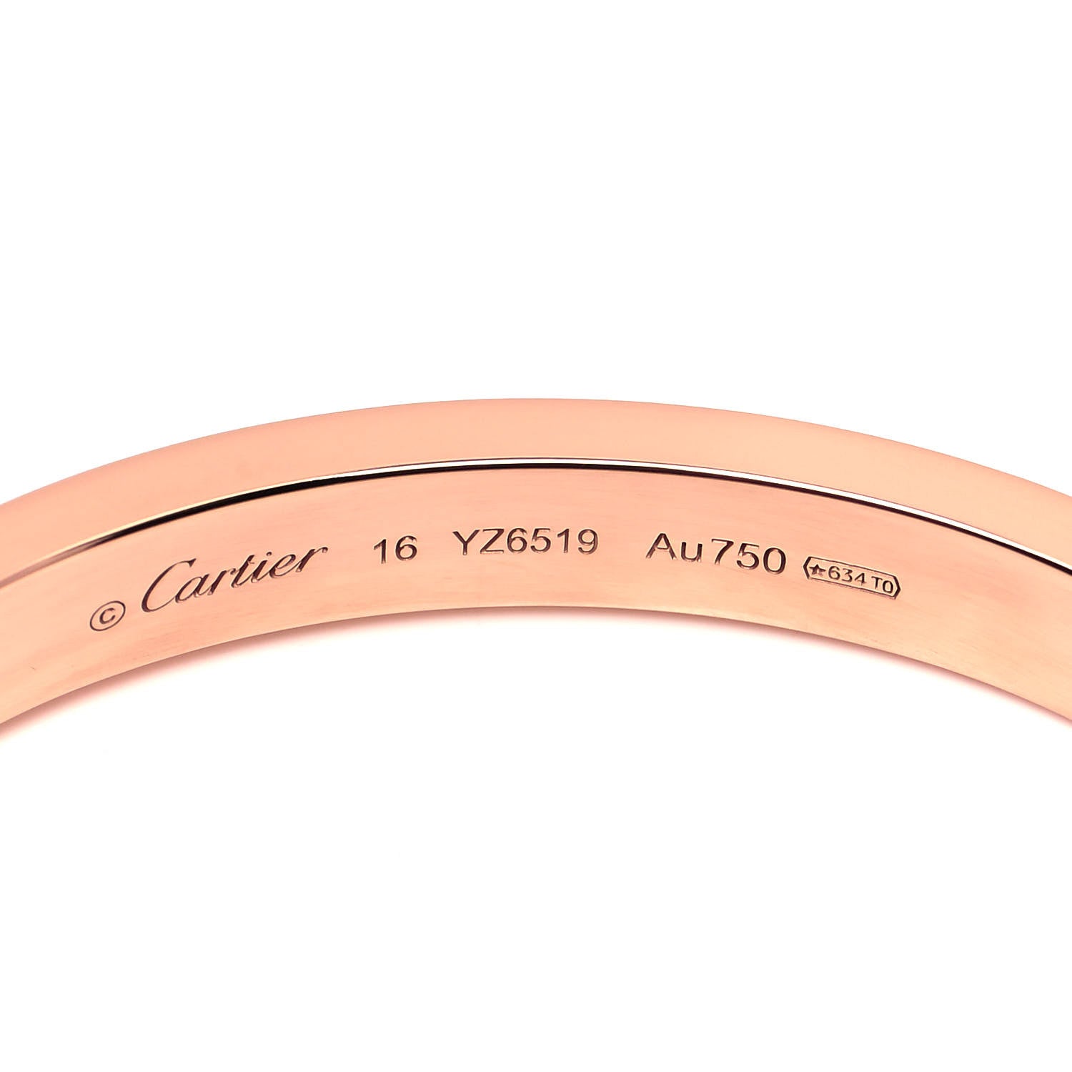 Cartier 18K Pink Gold Diamond LOVE Paved Bracelet 16 4 of 5