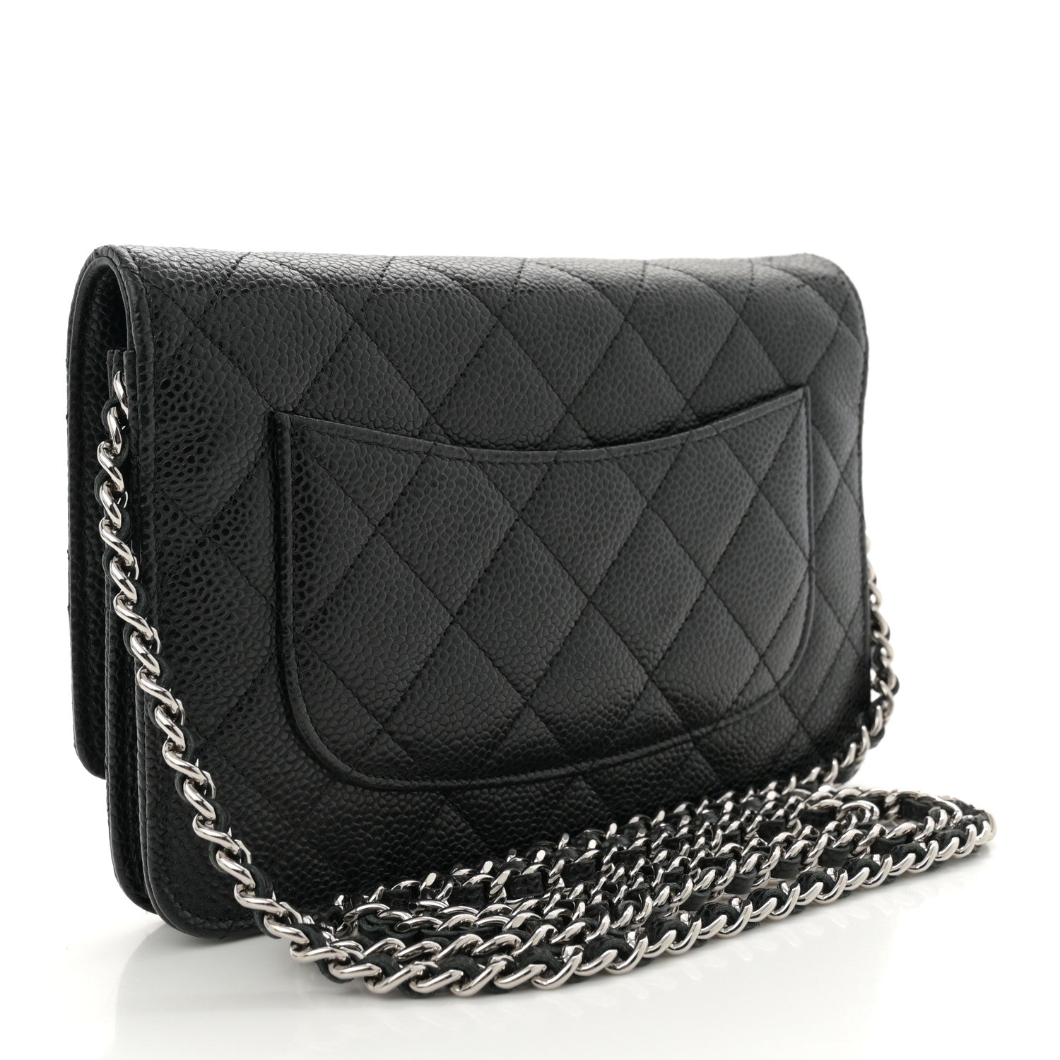 Chanel Caviar Quilted Wallet On Chain WOC Black 3 of 11