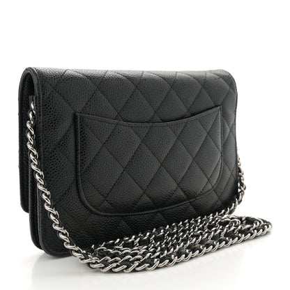 Chanel Caviar Quilted Wallet On Chain WOC Black 3 of 11