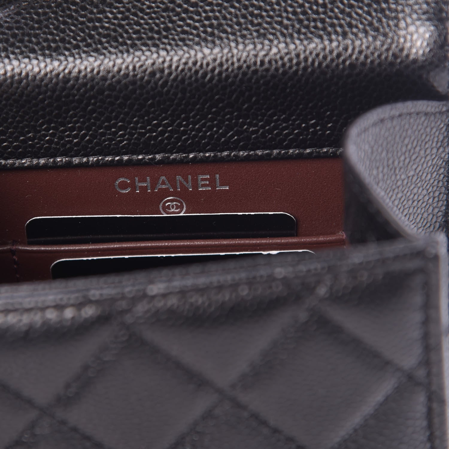 Chanel Caviar Quilted Classic Phone Holder Black 6 of 12