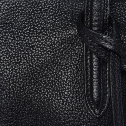 Alexander McQueen Pebbled Calfskin Large Skull Padlock Zip Around Tote Black 13 of 13
