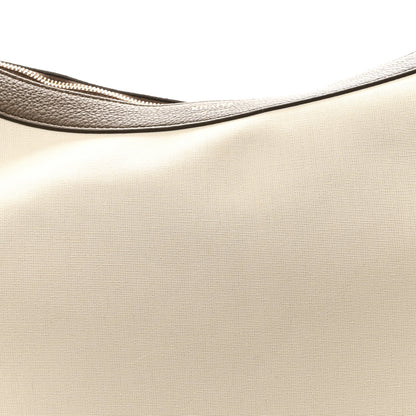 Khaite Canvas Calfskin August Hobo Cream 7 of 10