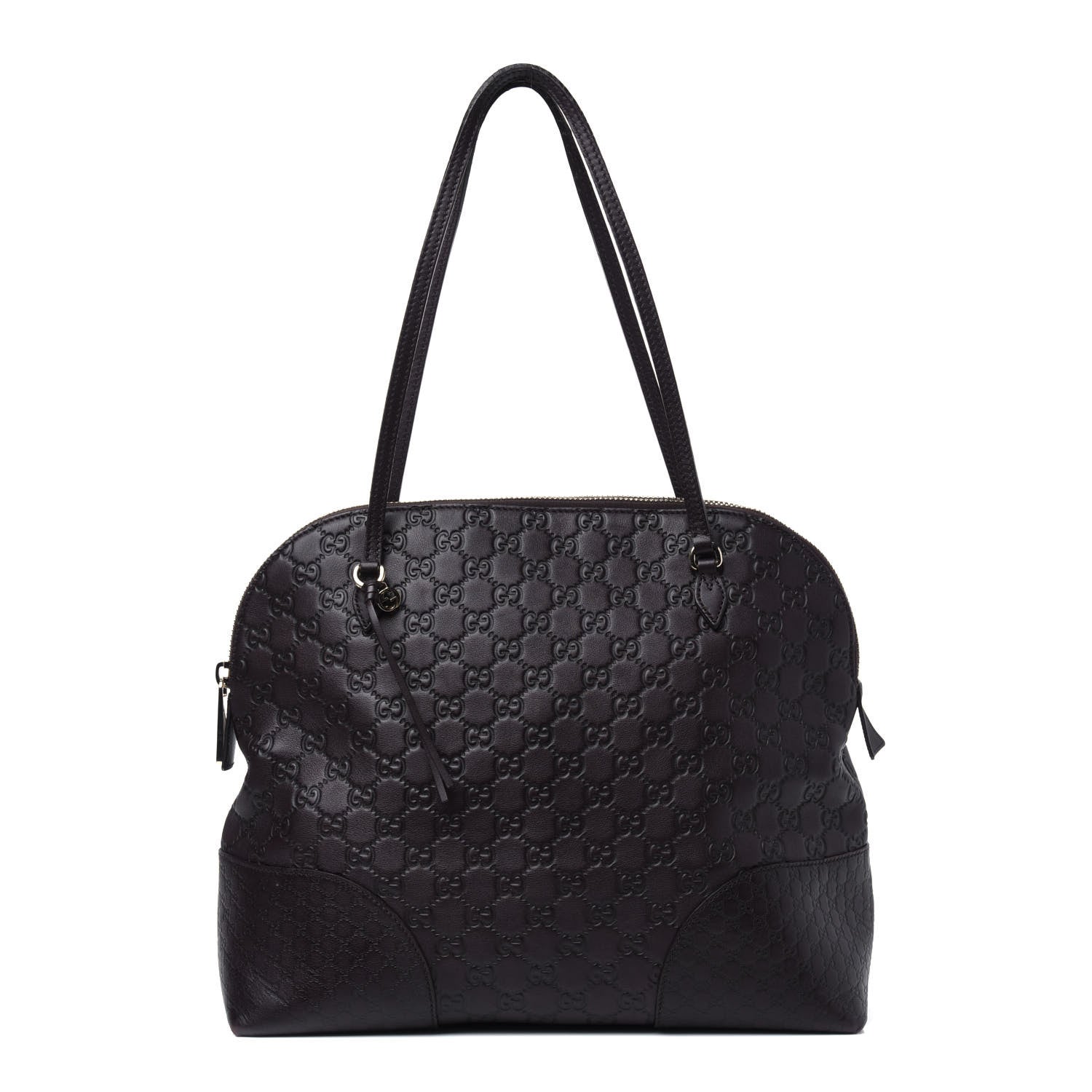 Gucci Guccissima Medium Bree Shoulder Bag Chocolate 1 of 28