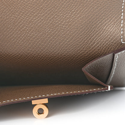Hermes Epsom Kelly Pocket Compact Wallet Etoupe 5 of 7
