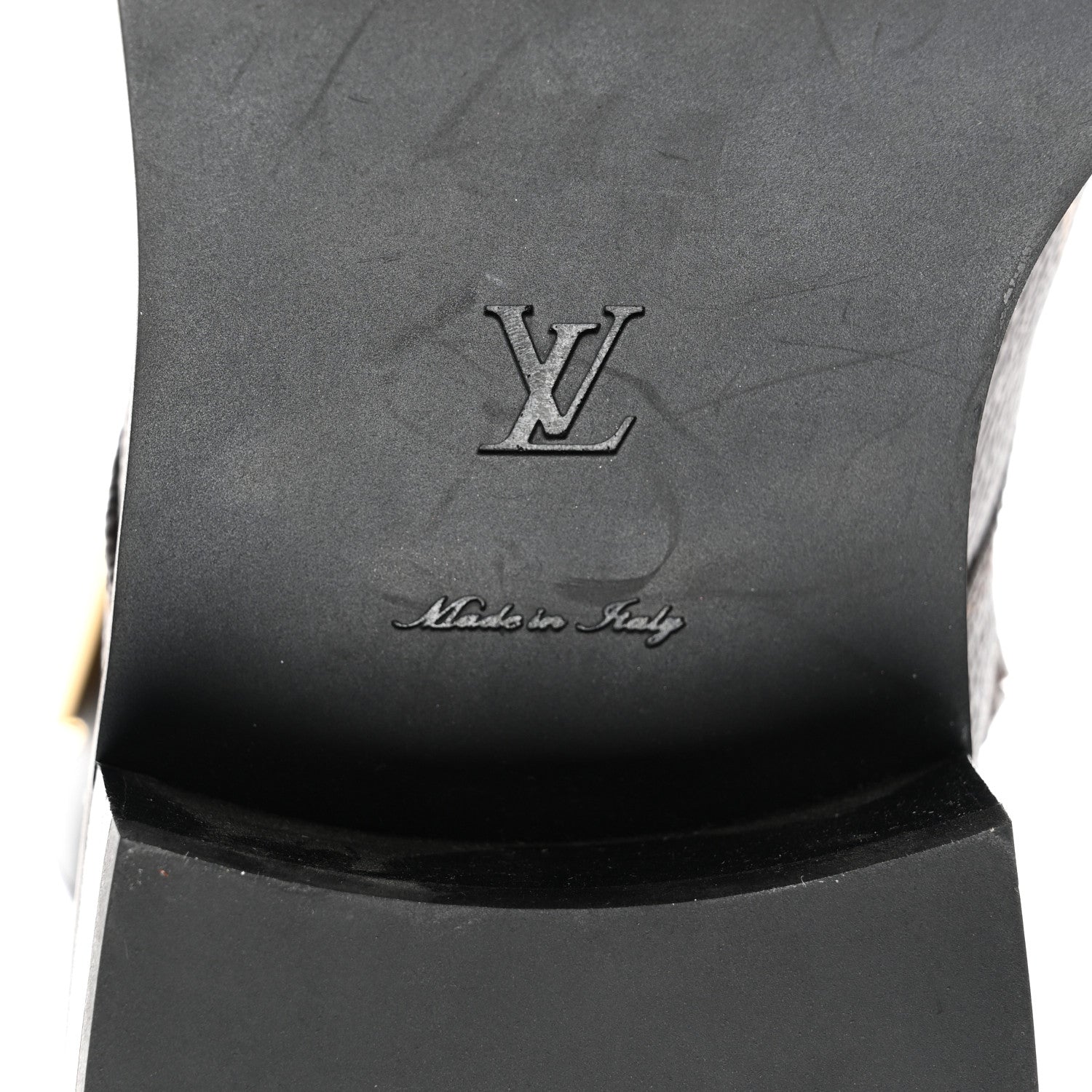 Louis Vuitton Calfskin Monogram Wonderland Flat Ranger Boots 37 Black 6 of 10