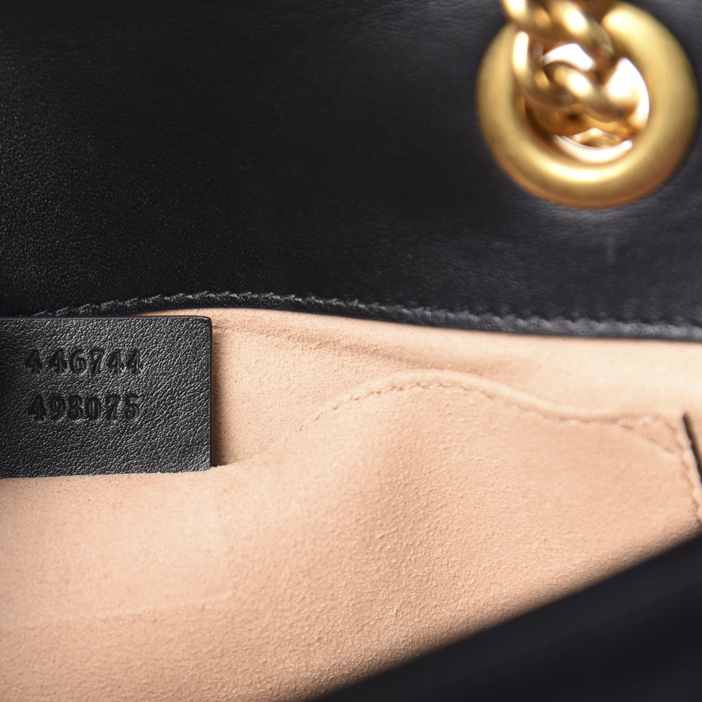 Calfskin Matelasse Mini GG Marmont Shoulder Bag Black