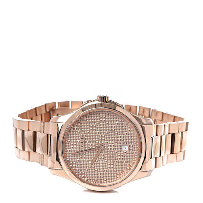 Gucci Stainless Steel 38mm G-Timeless Diamante Quartz Watch Rose 3 of 10