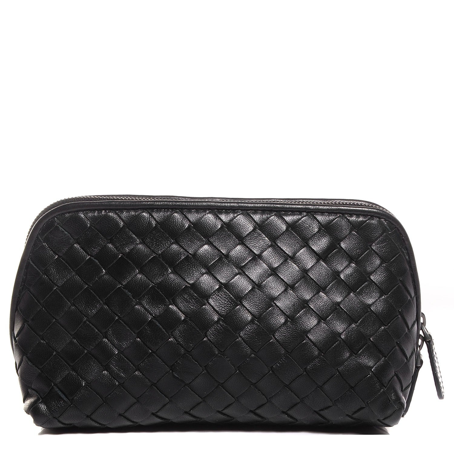 Bottega Veneta Nappa Intrecciato Cosmetic Case Nero Black 1 of 9