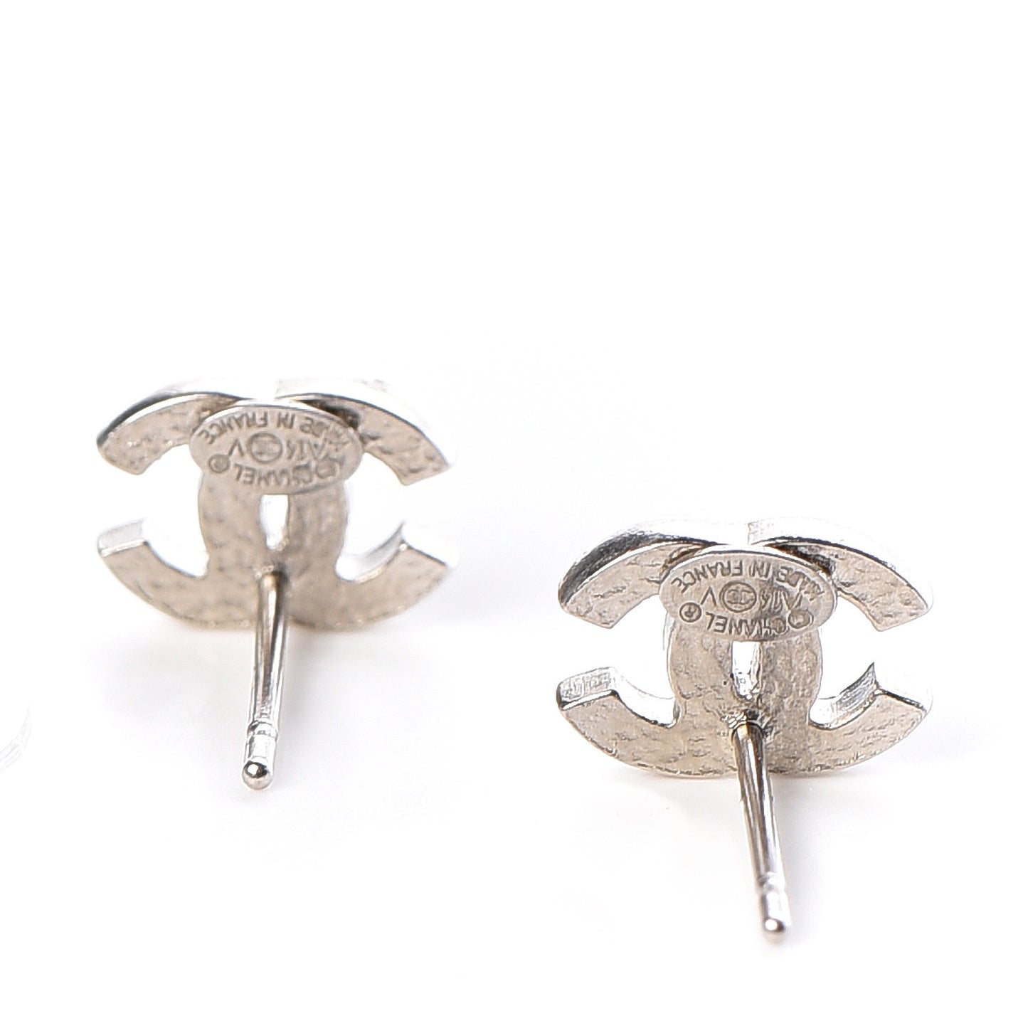 Crystal Mini Timeless CC Earrings Silver
