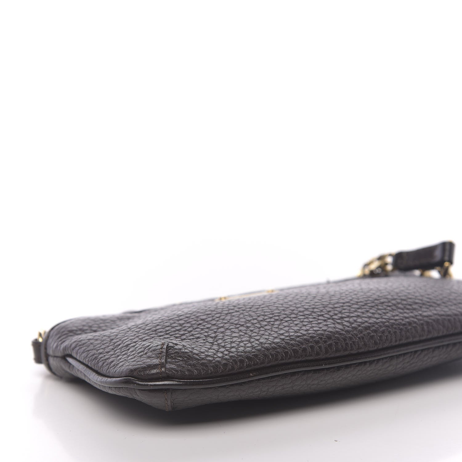 Burberry Grainy Calfskin Chain Pochette Dark Brown 9 of 11