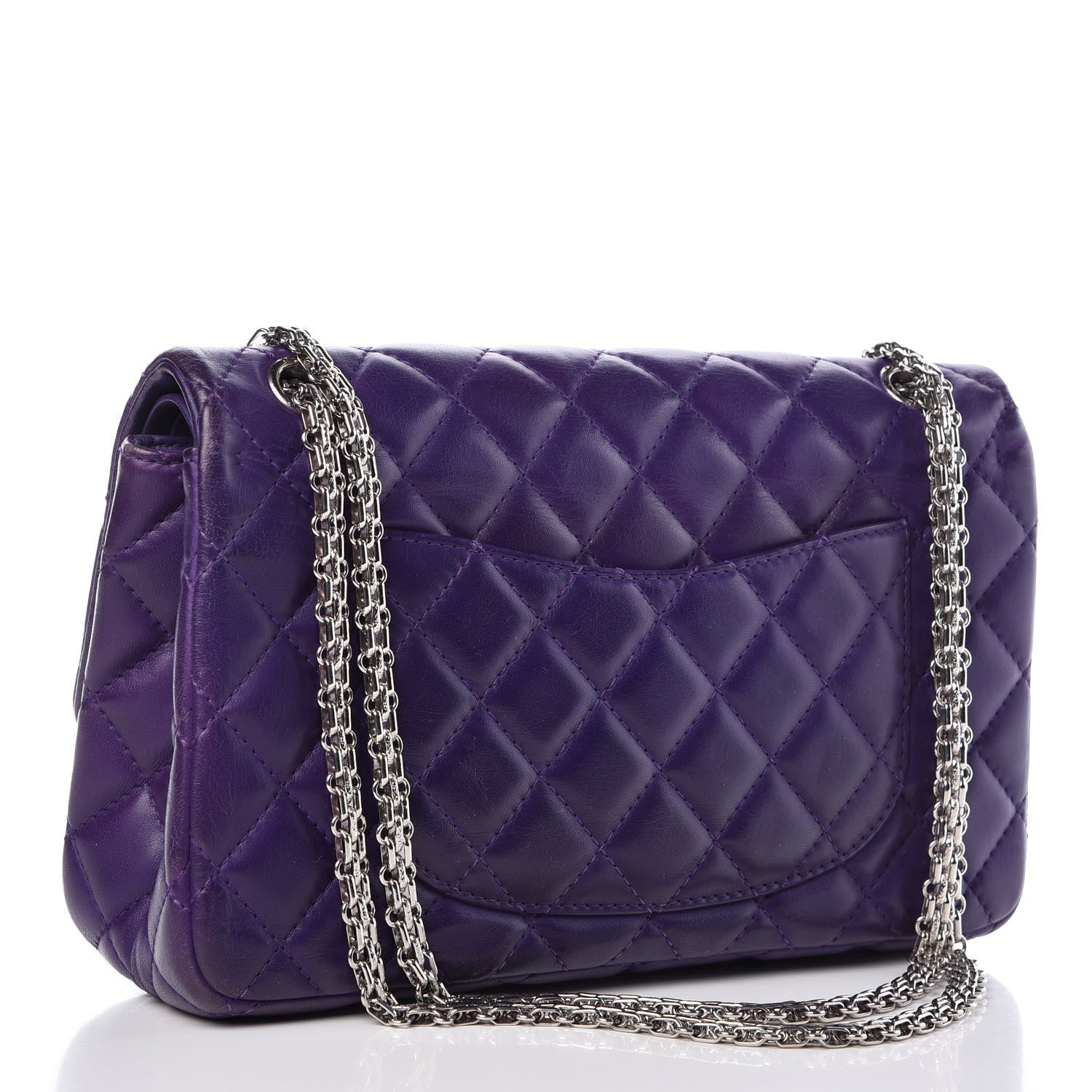 Chanel Lambskin Quilted 2.55 Reissue 226 Flap Purple 4 of 10
