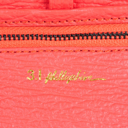 3.1 Phillip Lim 3.1 Textured Calfskin Medium Pashli Satchel Coral 6 of 8