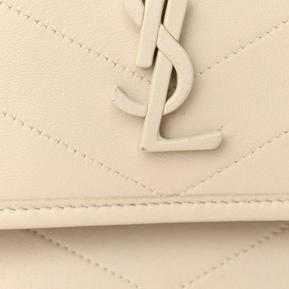 Saint Laurent Lambskin Matelasse Monogram Baby Niki Chain Satchel Ivory 11 of 12