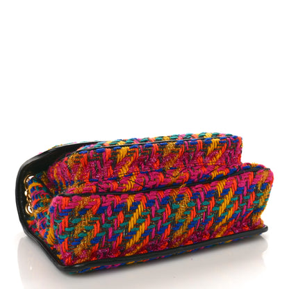 Saint Laurent Tweed Calfskin Matelasse Monogram Medium Niki Chain Satchel Multicolor 4 of 9