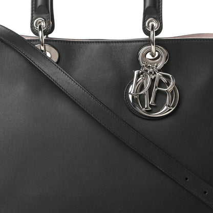 Christian Dior Smooth Calfskin Large Diorissimo Tote Black Rose Poudre 8 of 14