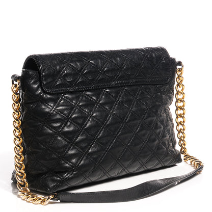 Marc Jacobs Lacquered Lambskin The XL Single Flap Black 4 of 12