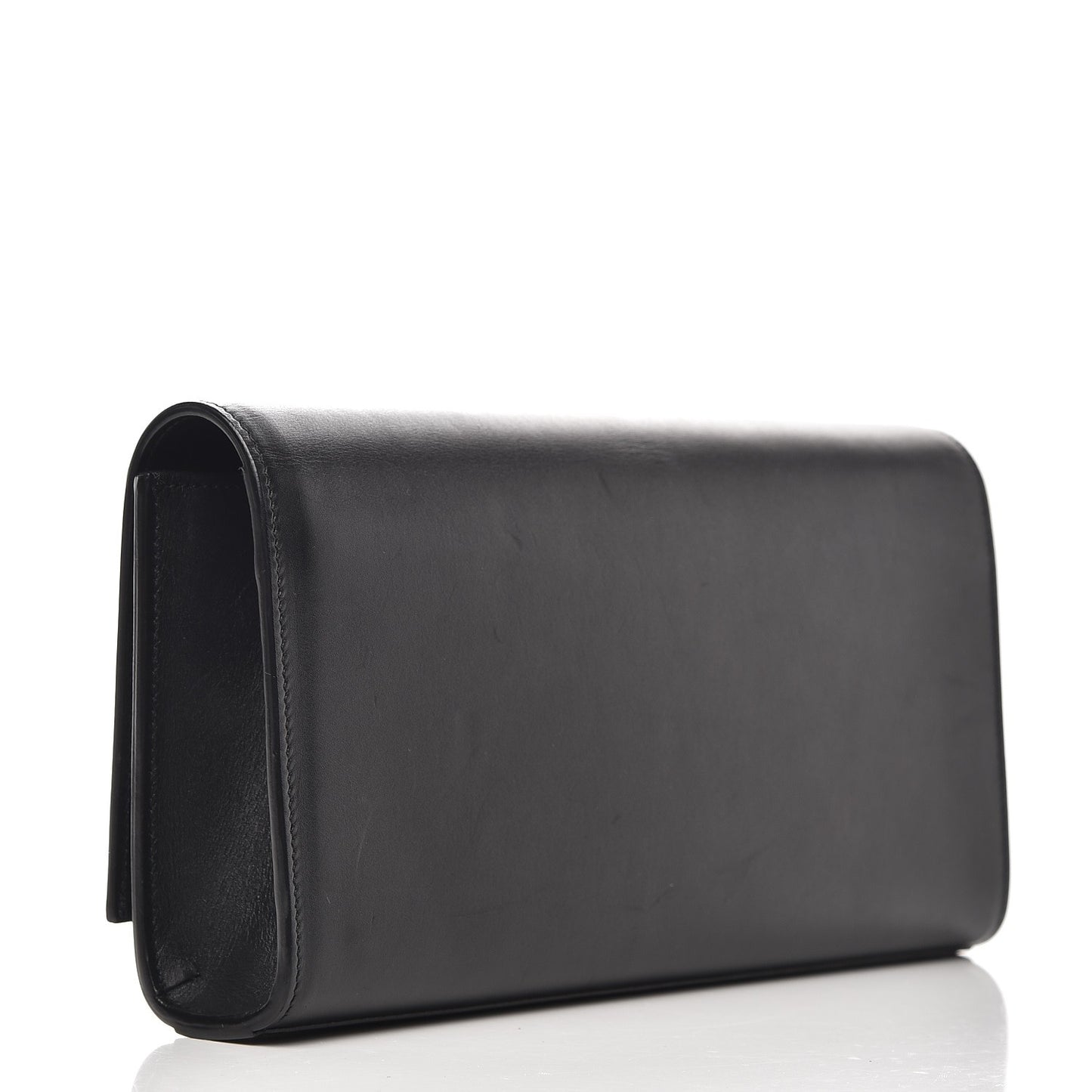 Calfskin Classic Monogram Tassel Clutch Black