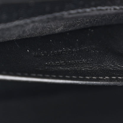 Saint Laurent Grain De Poudre Textured Mixed Matelasse Triquilt Medium Monogram Satchel Black 7 of 11