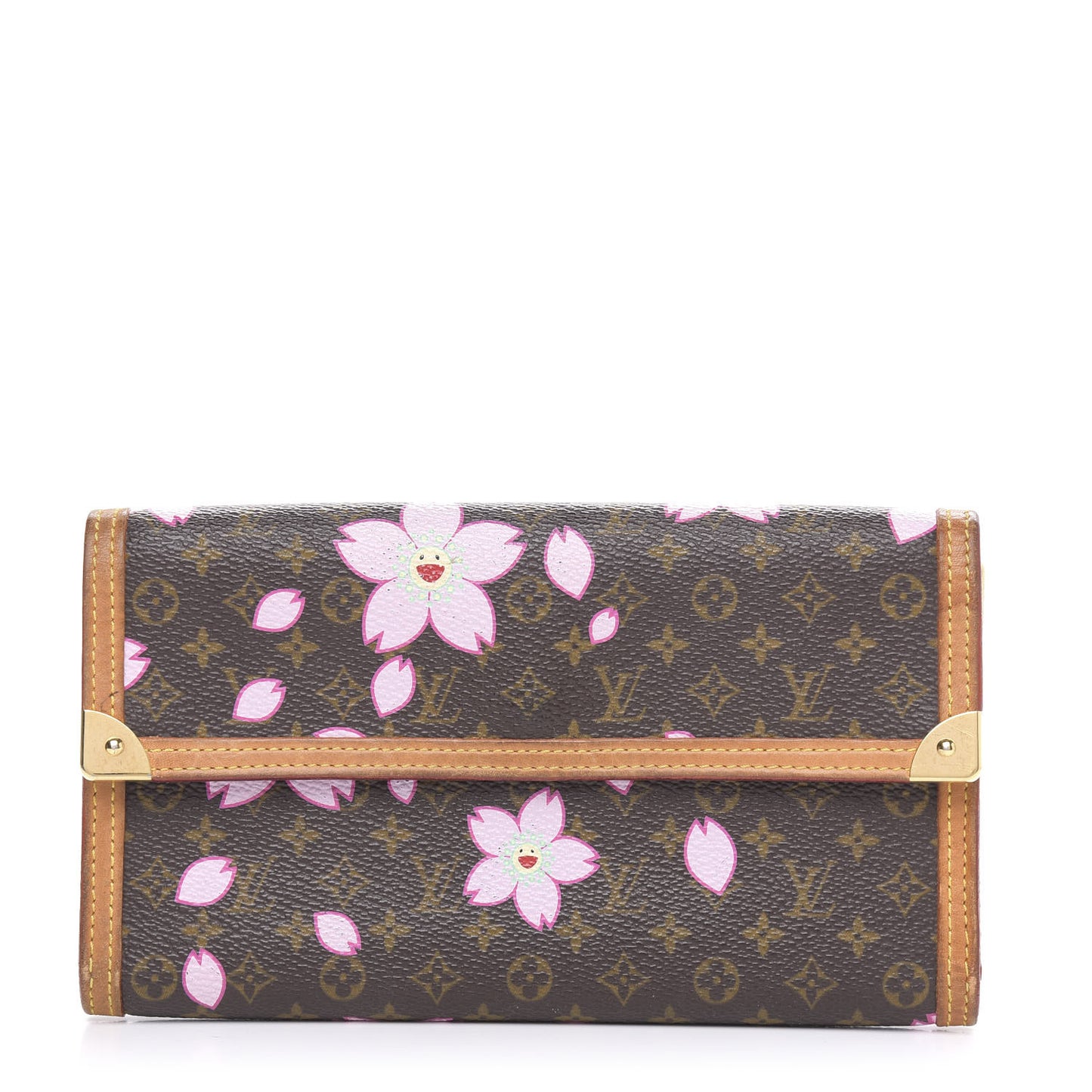 Monogram Cherry Blossom Porte Tresor International Wallet Brown