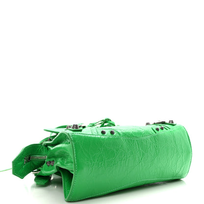Balenciaga Agneau Arena Neo Cagole Handbag XS Kelly Green 4 of 10