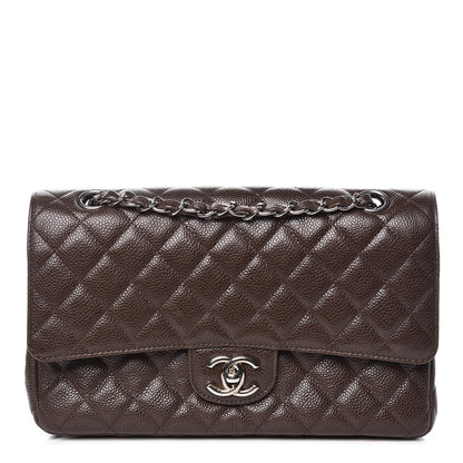 Chanel Caviar Quilted Medium Double Flap Brown 1 of 9