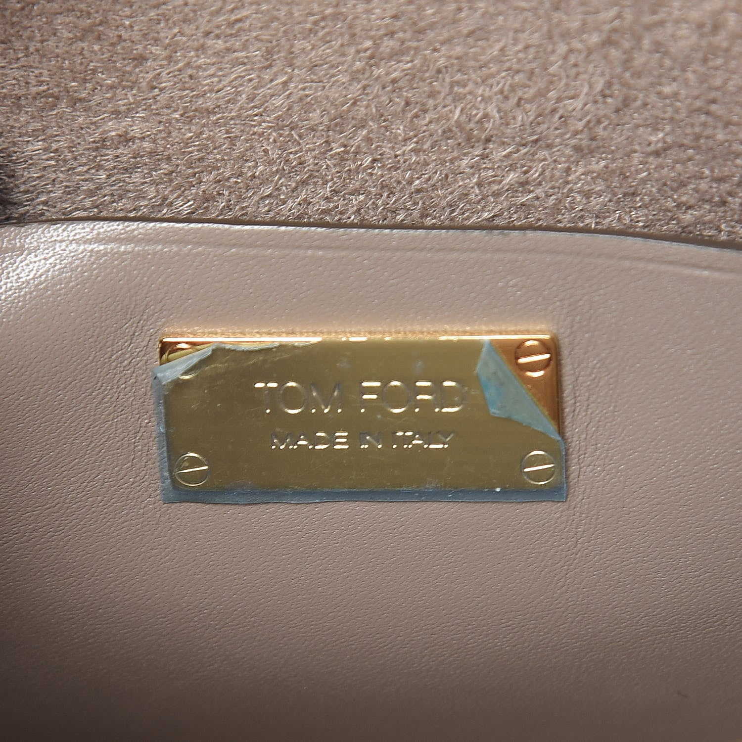 Tom Ford Calfskin Chain Strap Small Crossbody Bag Taupe 6 of 12