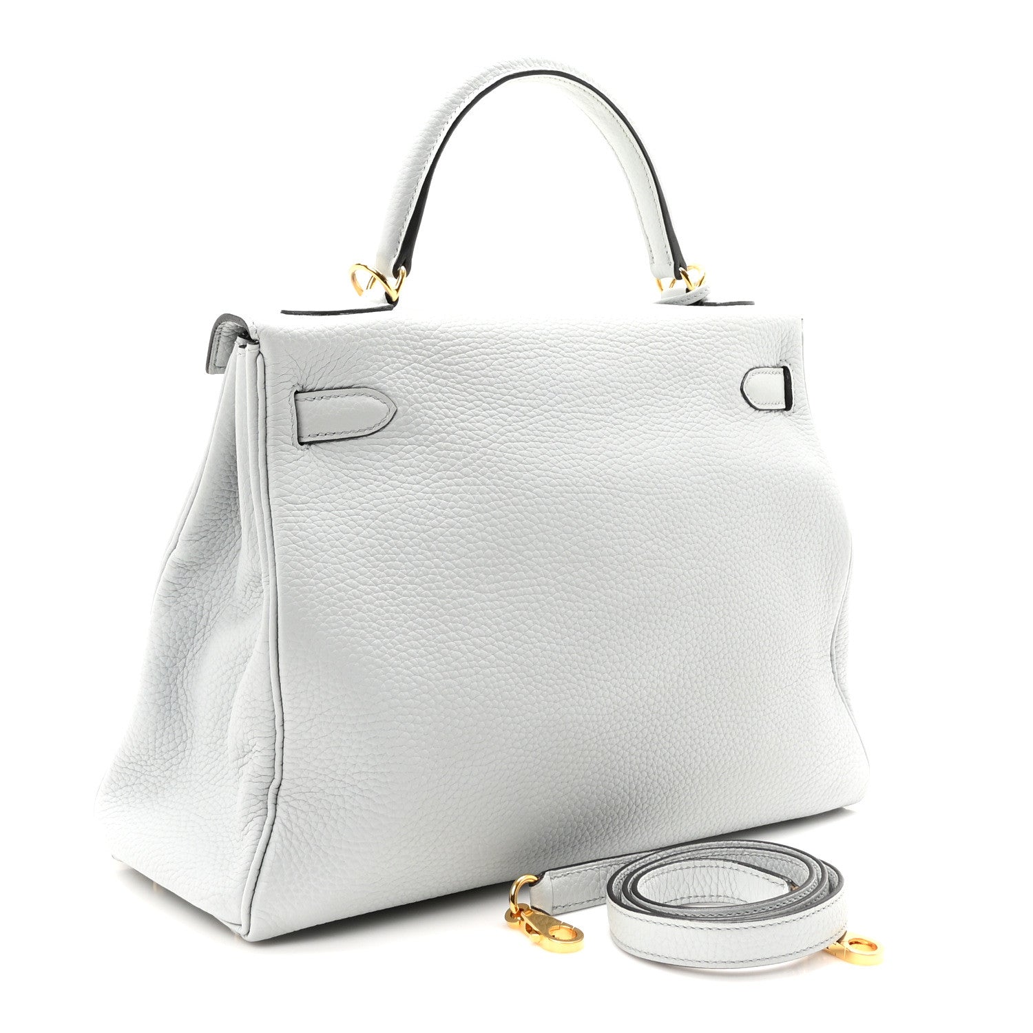 Hermes Taurillon Clemence Kelly Retourne 32 Bleu Pale 3 of 10