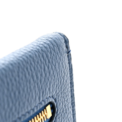 Prada Vitello Grain Envelope Wallet Cobalto 12 of 15