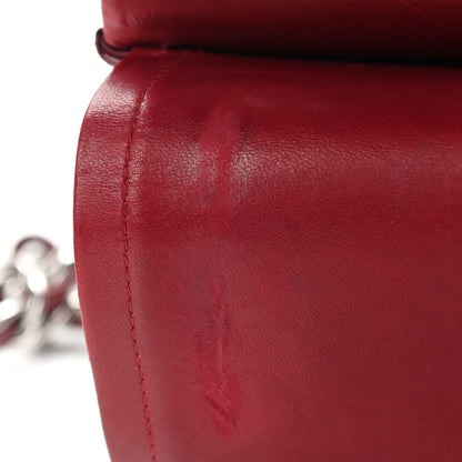 Chanel Patent Quilted Jumbo Double Flap Dark Red 12 of 13