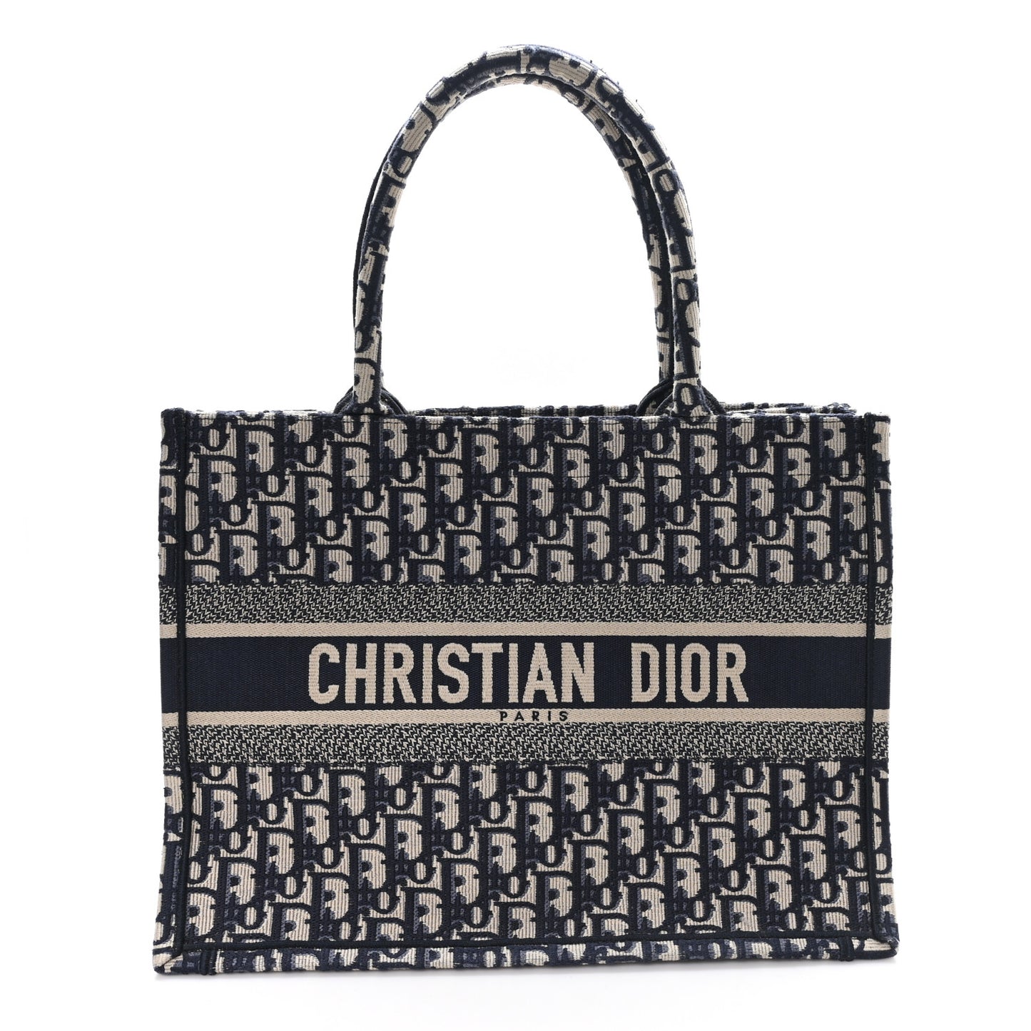Oblique Medium Book Tote Blue Multicolor