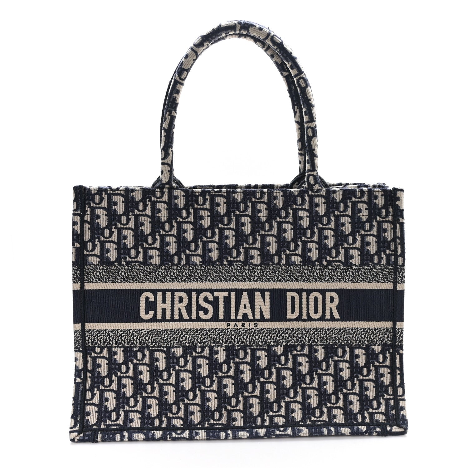 Christian Dior Oblique Medium Book Tote Blue Multicolor 8 of 10