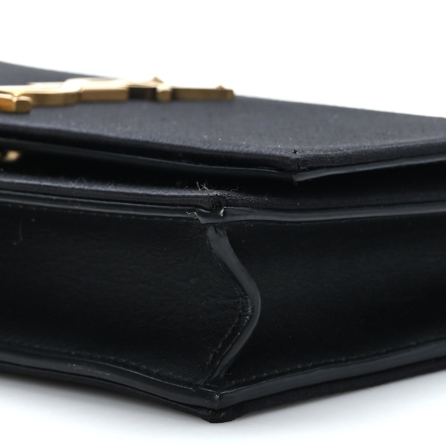 Saint Laurent Satin Monogram Kate Tassel Chain Wallet Black 8 of 8