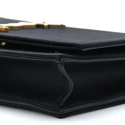 Saint Laurent Satin Monogram Kate Tassel Chain Wallet Black 8 of 8