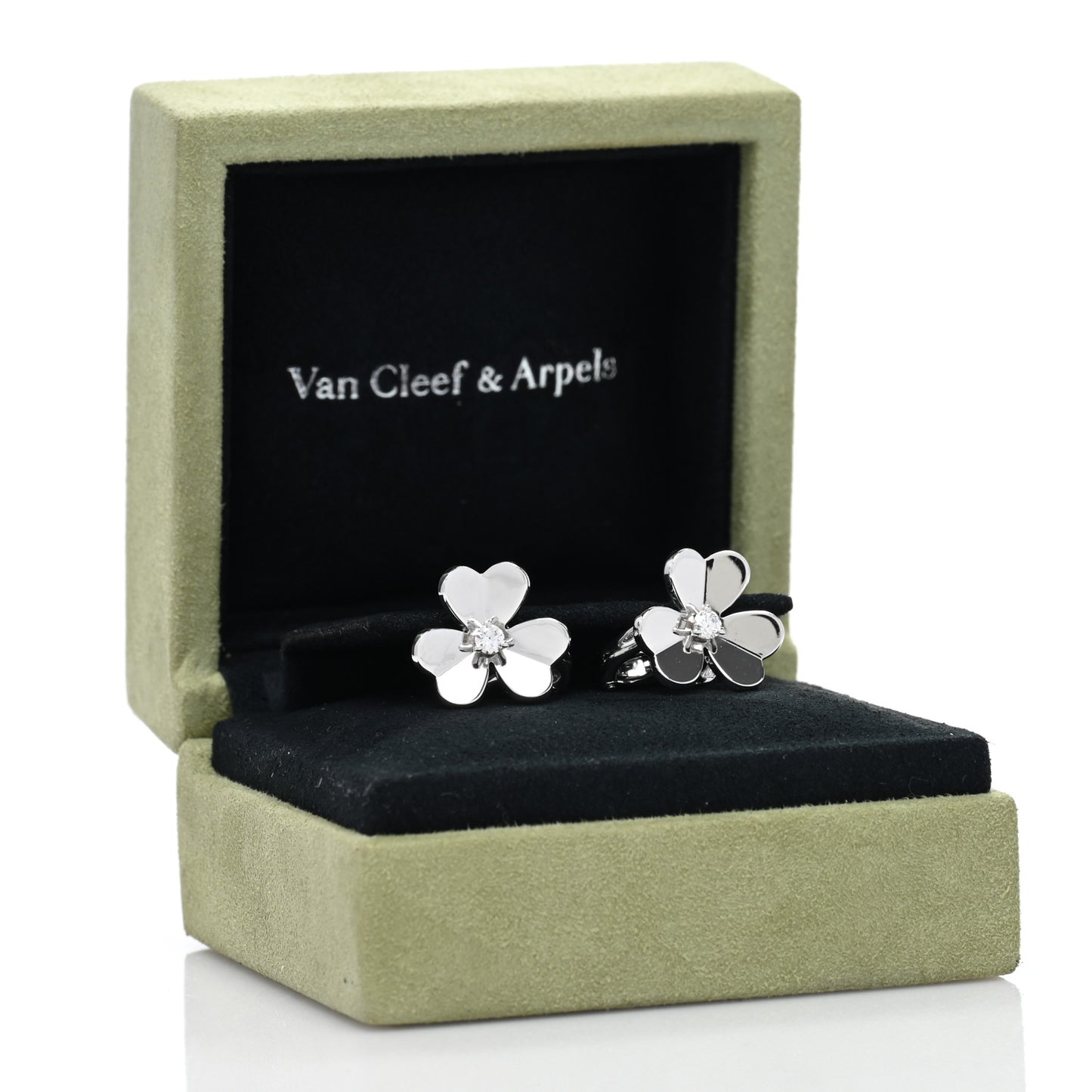 18K White Gold Diamond Small Frivole Earrings