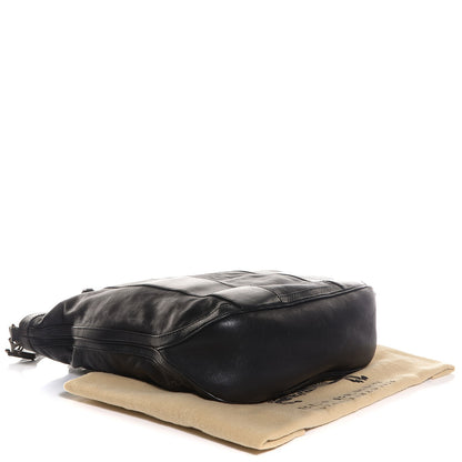 Burberry Vintage Washed Sheepskin Medium Bonington Tote Black 4 of 11