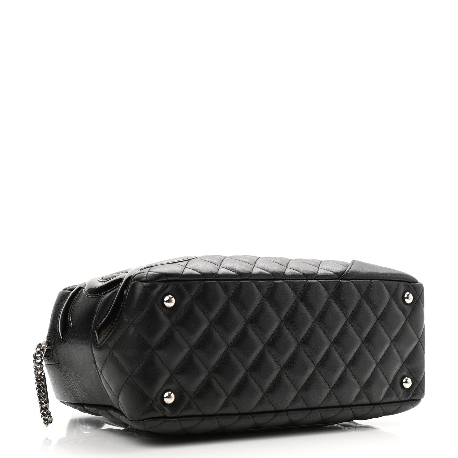 Chanel Calfskin Quilted Large Cambon Bowler Black 4 of 11
