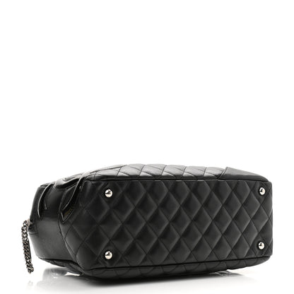 Chanel Calfskin Quilted Large Cambon Bowler Black 4 of 11